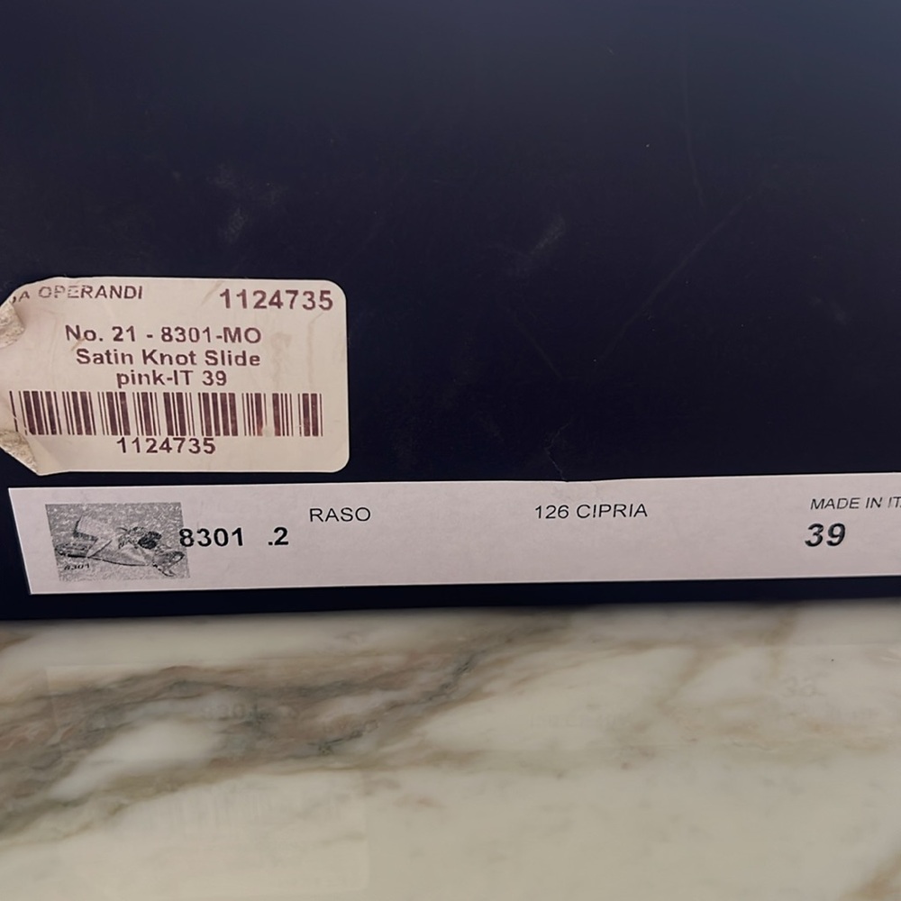 COLLECTORS! No.21 Womens Satin Knot Flat Slides crystal cherry cherries 39 NIB - Picture 6 of 7